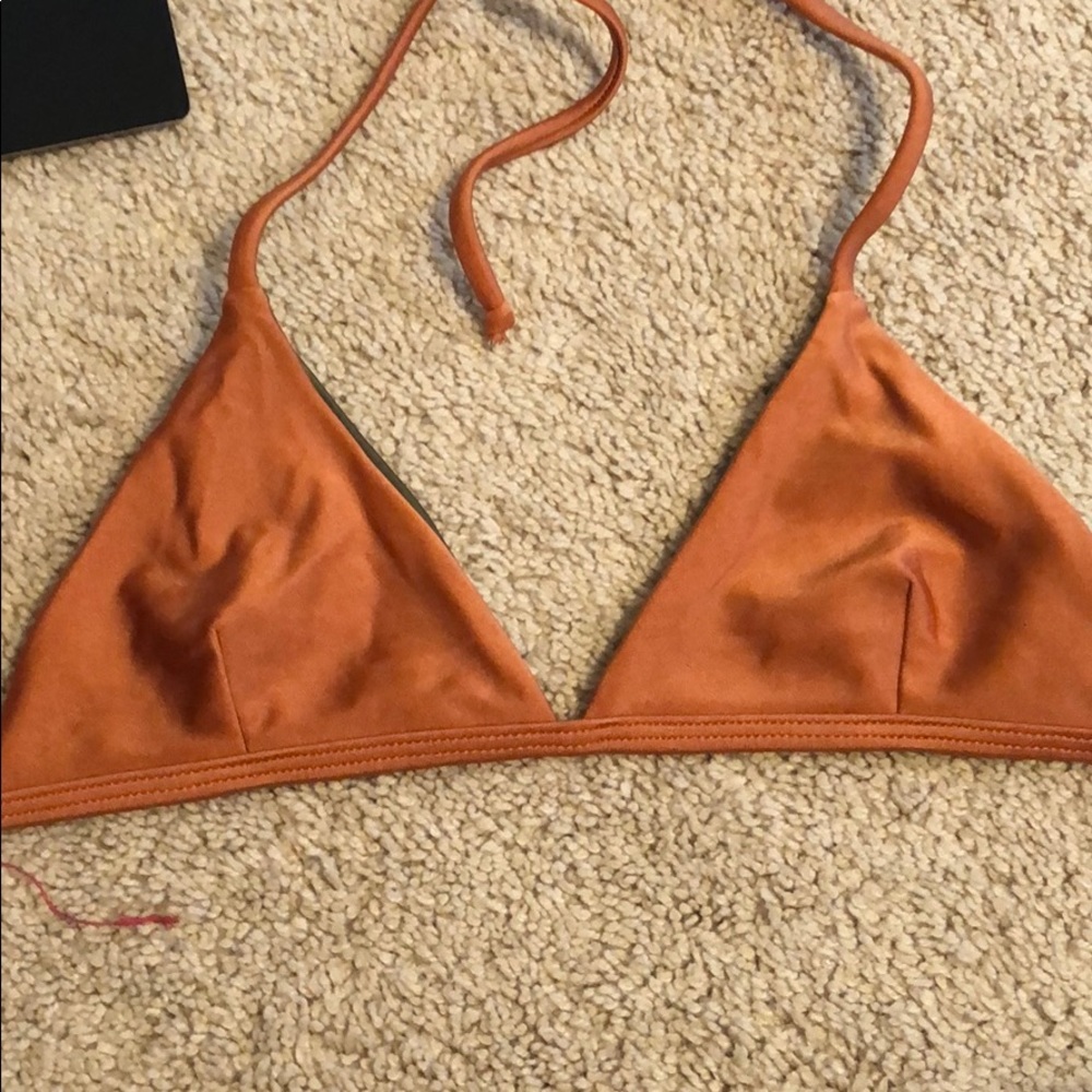 Dark Orangeish Kovey bikini top
